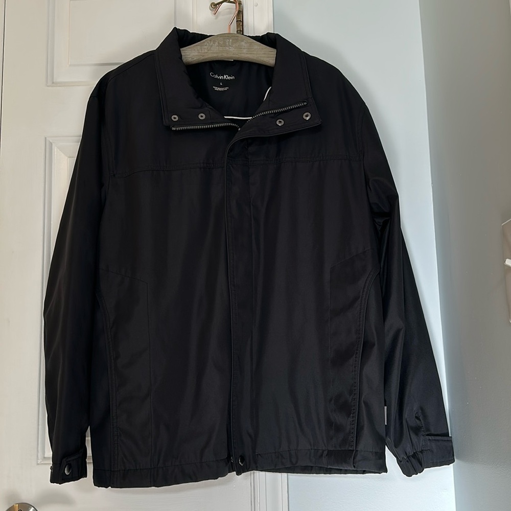 Calvin Klein Black Waterproof and  Windbreaker Lined Men’s Jacket NWOT